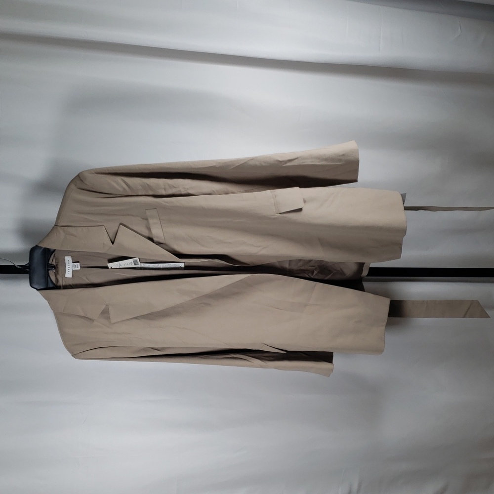 Topshop Taupe Belted Long-Line Blazer  - SZ 8‎ - NWT - Picture 5 of 8